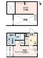 愛知県名古屋市中村区塩池町2丁目の賃貸アパートの間取り