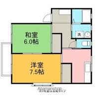 メゾンソレイユB101の間取り