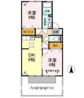 愛知県犬山市天神町5丁目の賃貸アパートの間取り