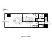 愛知県名古屋市東区泉3丁目の賃貸マンションの間取り