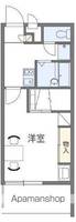 香川県高松市西ハゼ町の賃貸マンションの間取り