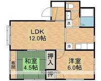 レオパレス盛岡201の間取り