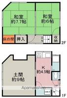 大阪府豊中市走井1丁目(一戸建)の賃貸物件の間取り