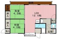 大阪府豊中市刀根山2丁目(一戸建)の賃貸物件の間取り