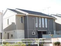 岡山県岡山市北区田中の賃貸テラスハウスの外観