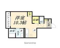 岡山県岡山市中区中島の賃貸アパートの間取り