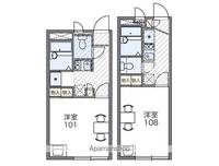 レオパレスUTOGARIA106の間取り
