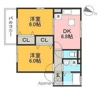 ジュパールⅠの間取り