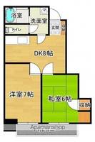 広島県広島市中区本川町1丁目の賃貸マンションの間取り