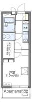 レオパレス西志賀407の間取り