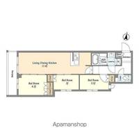 東京都練馬区中村3丁目の賃貸マンションの間取り