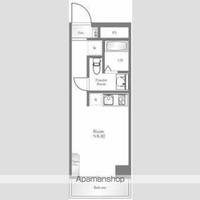 東京都中野区東中野4丁目の賃貸マンションの間取り
