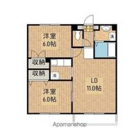 岩手県盛岡市前九年2丁目の賃貸マンションの間取り