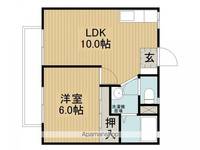 パナハイツセブンC棟101の間取り