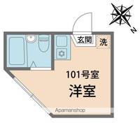 東京都中野区沼袋3丁目の賃貸アパートの間取り