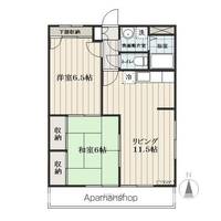 山形県山形市桧町3丁目の賃貸マンション101の間取り