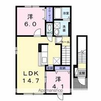 ベルメゾン 中鈴蘭Ⅰの間取り