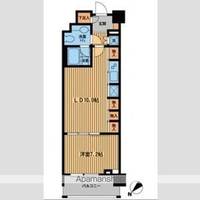 東京都中央区日本橋横山町の賃貸マンションの間取り