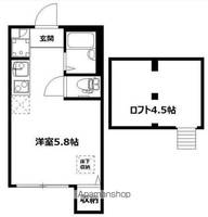 神奈川県横浜市南区六ツ川1丁目の賃貸アパートの間取り