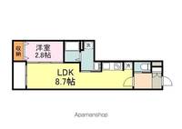 広島県福山市霞町3丁目の賃貸マンションの間取り