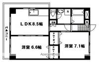 第4ジーオンビル201の間取り