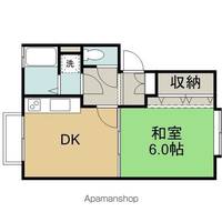 岩手県盛岡市みたけ3丁目の賃貸アパートの間取り