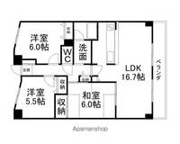 滋賀県大津市晴嵐1丁目の賃貸マンションの間取り