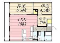 福岡県福岡市東区多々良2丁目の賃貸アパートの間取り