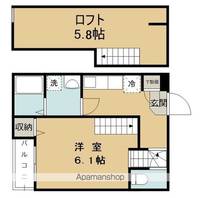 ハーモニーテラス山手町Ⅱ203の間取り
