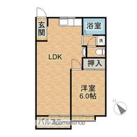 リディア赤坂B202の間取り
