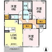 リビングタウン飯岡新田I Bの間取り