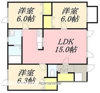 昭和2丁目 1棟2戸アパート1階の間取り