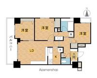 東京都八王子市横山町の賃貸マンションの間取り