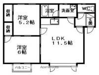 物件の間取り画像