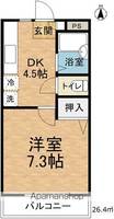 サンライズ笹部の間取り