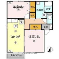 ハイツ田園 Ⅱ A棟の間取り