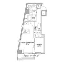 東京都中野区弥生町2丁目の賃貸マンションの間取り