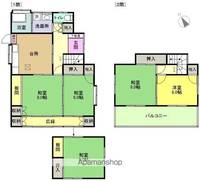 福島県いわき市鹿島町久保2丁目(一戸建)の賃貸物件の間取り