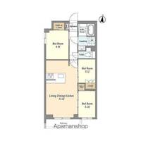 東京都練馬区中村3丁目の賃貸マンションの間取り