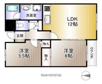 神奈川県川崎市宮前区東有馬1丁目の賃貸マンションの間取り