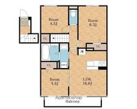 PLEASURE(プレジャー)202の間取り