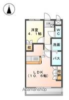 愛媛県松山市北吉田町の賃貸アパートの間取り