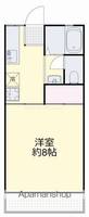 岡山県岡山市北区久米の賃貸アパートの間取り