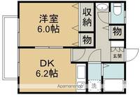 フラワーハイム102の間取り