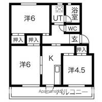 赤坂コーポ北棟の間取り