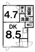 ノースデュオ105の間取り