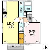 クレセントオサダ Bの間取り