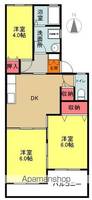 メゾンねむの木203の間取り
