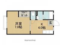 サンハイツ塚間B棟101の間取り