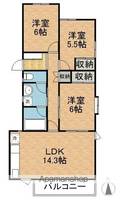 カーサ三登東館の間取り